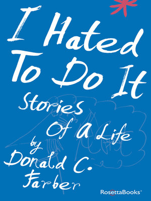 cover image of I Hated to Do It